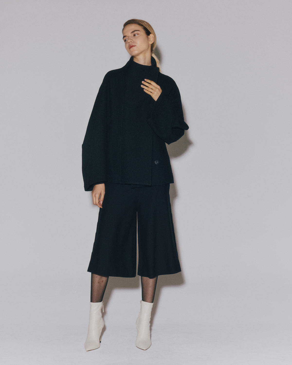 【予約】BOUCLE/LACE  HI/N SHORT COAT