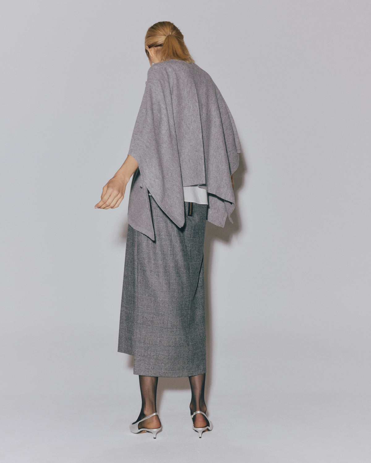 WOOL CASH F/VENT SKIRT