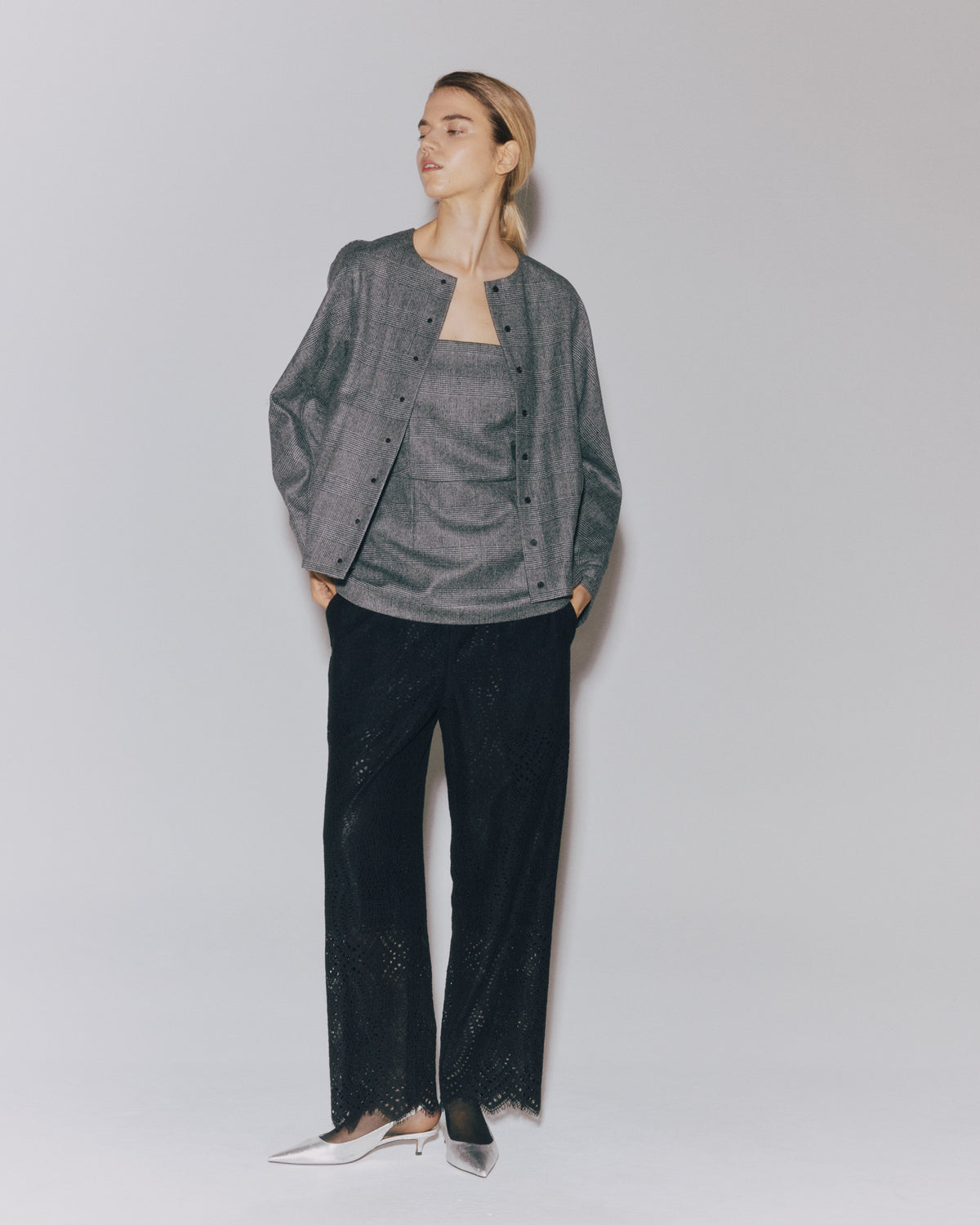 WOOL CASH SNAP BLOUSON