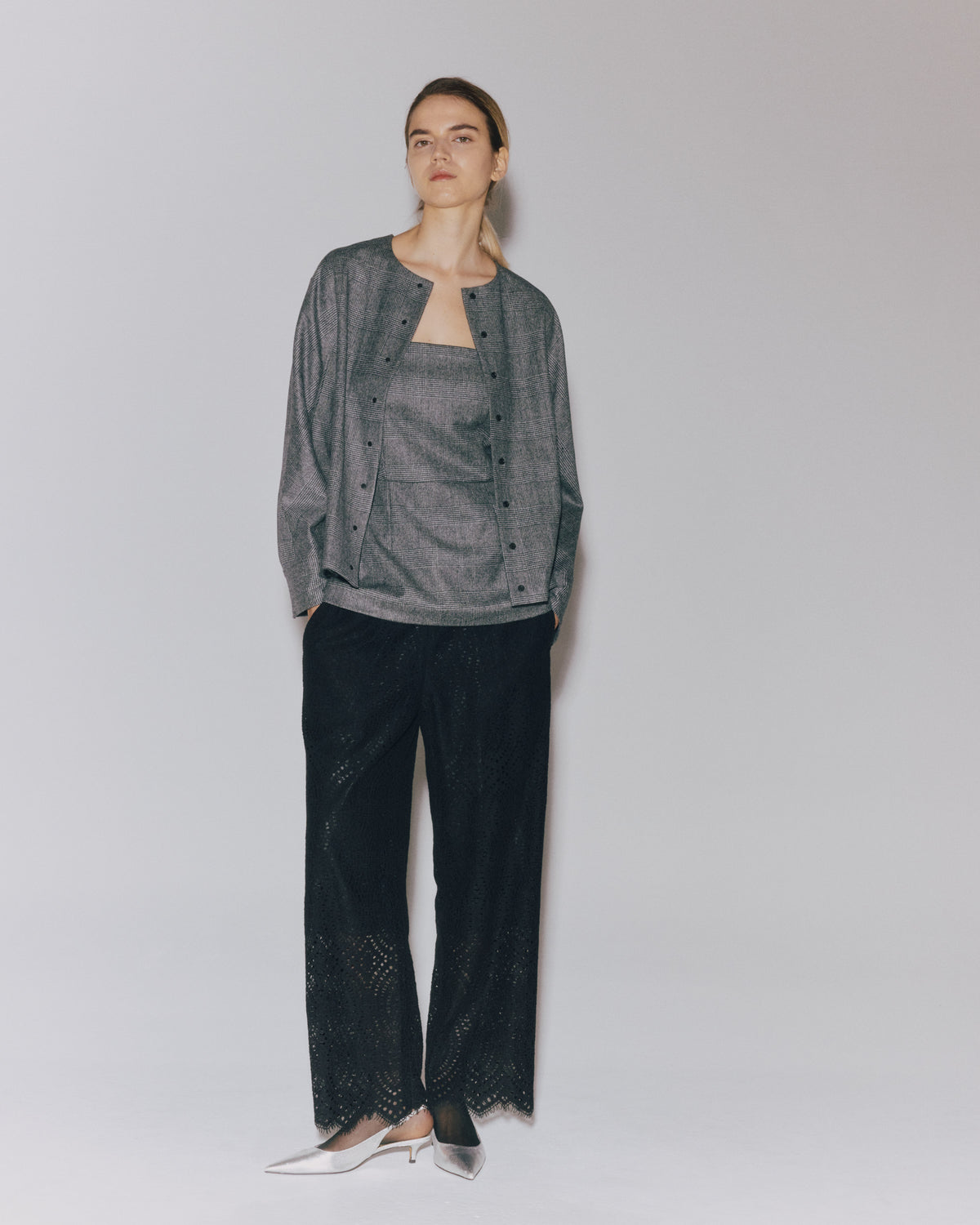 WOOL CASH SNAP BLOUSON