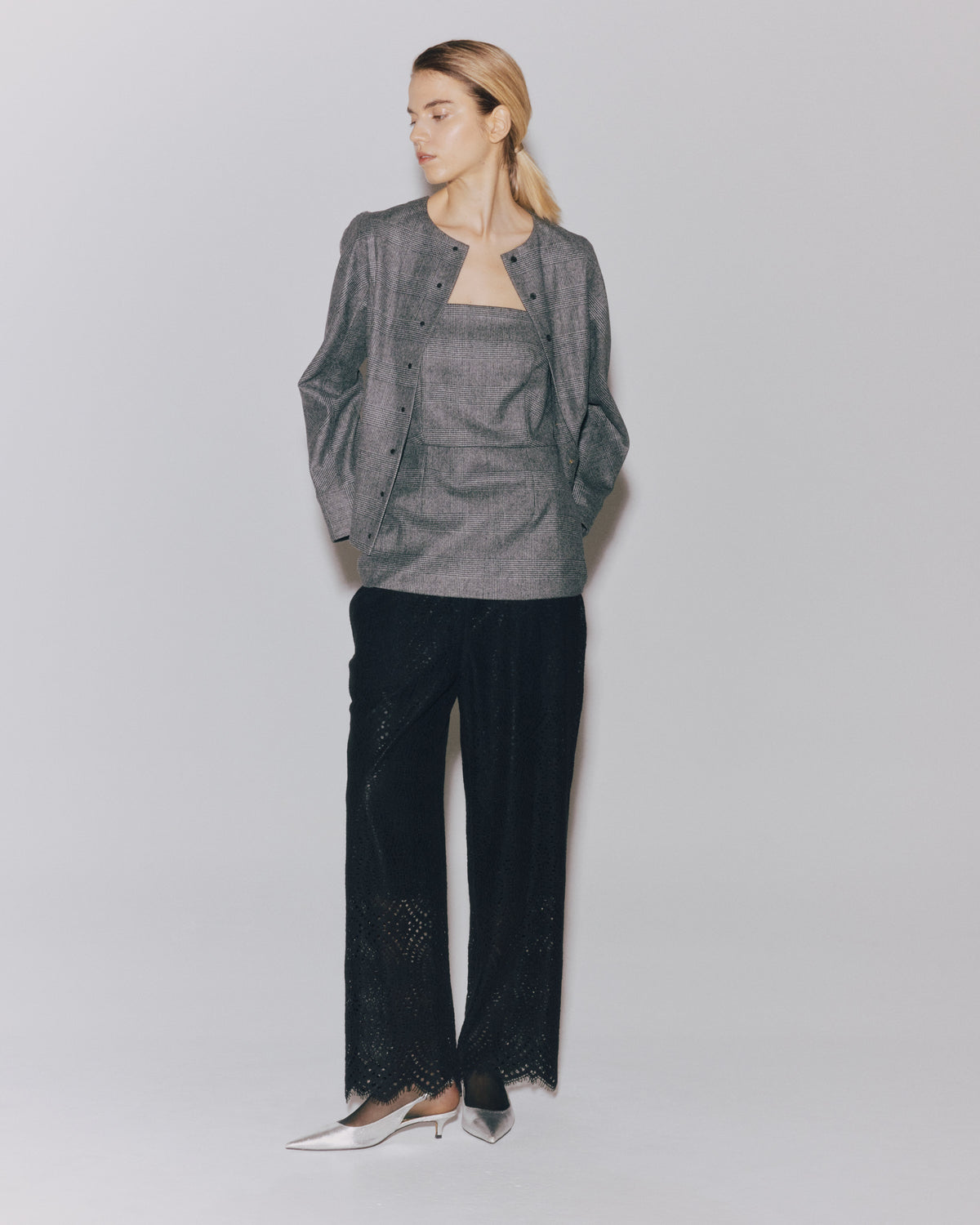 WOOL CASH SNAP BLOUSON