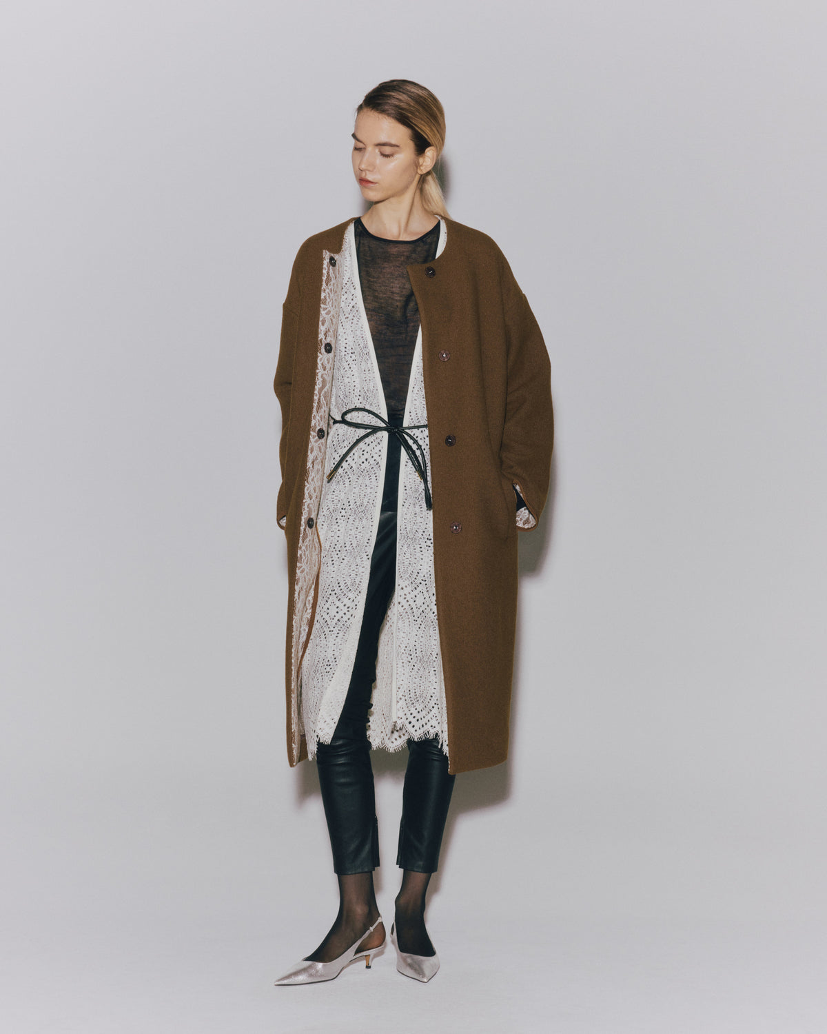GUIPURE LACE DEEP/V JACKET
