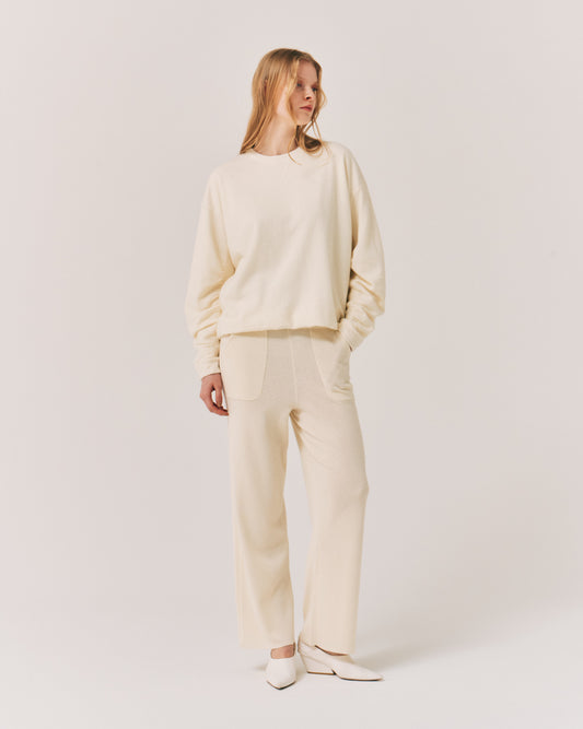 WOOL SIDE/LINE WIDE PANTS