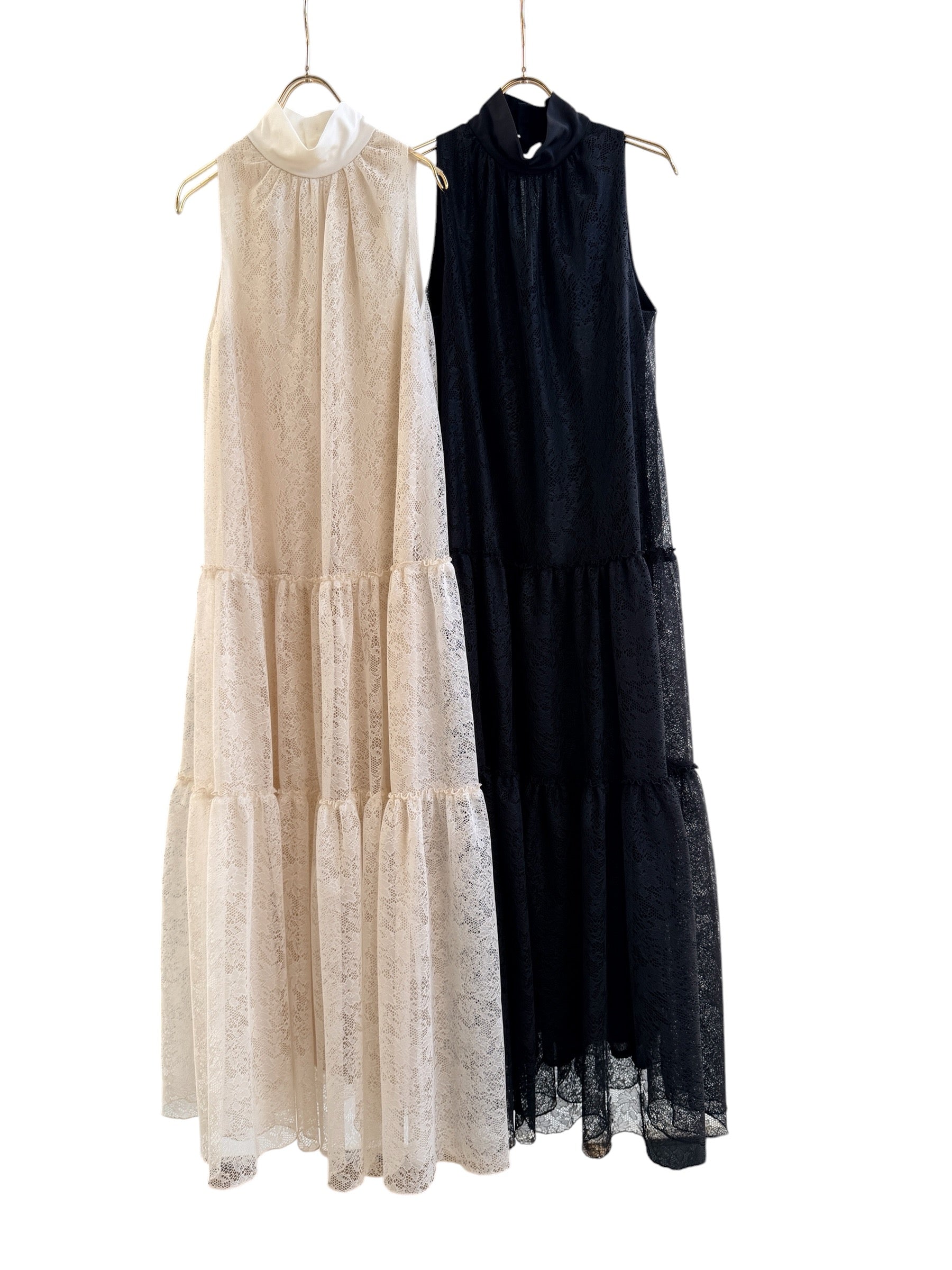 TRICOT LACE TIERED DRESS – Room no.8 ONLINE SHOP