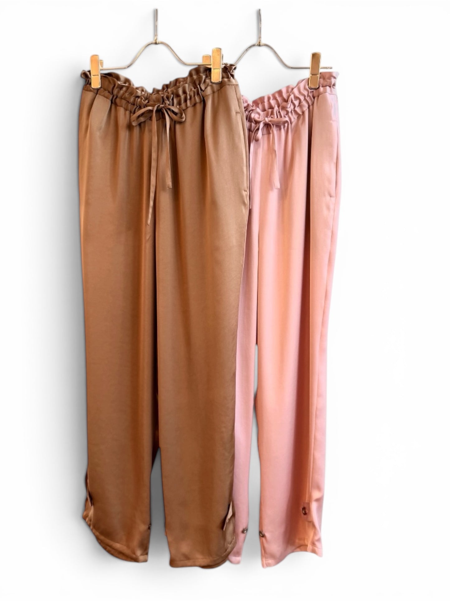 VIN SATIN DRAW-CORD PANTS