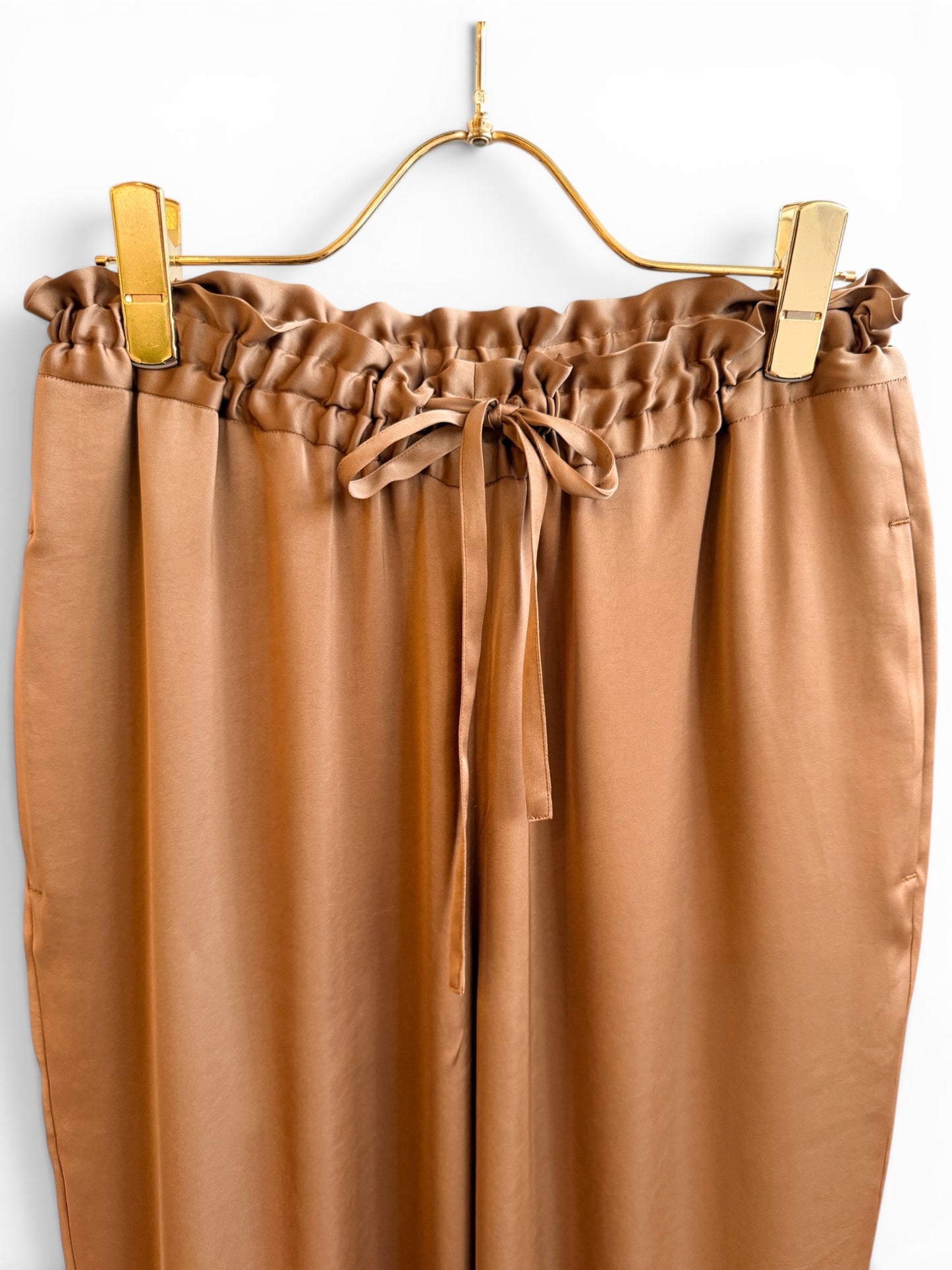 VIN SATIN DRAW-CORD PANTS