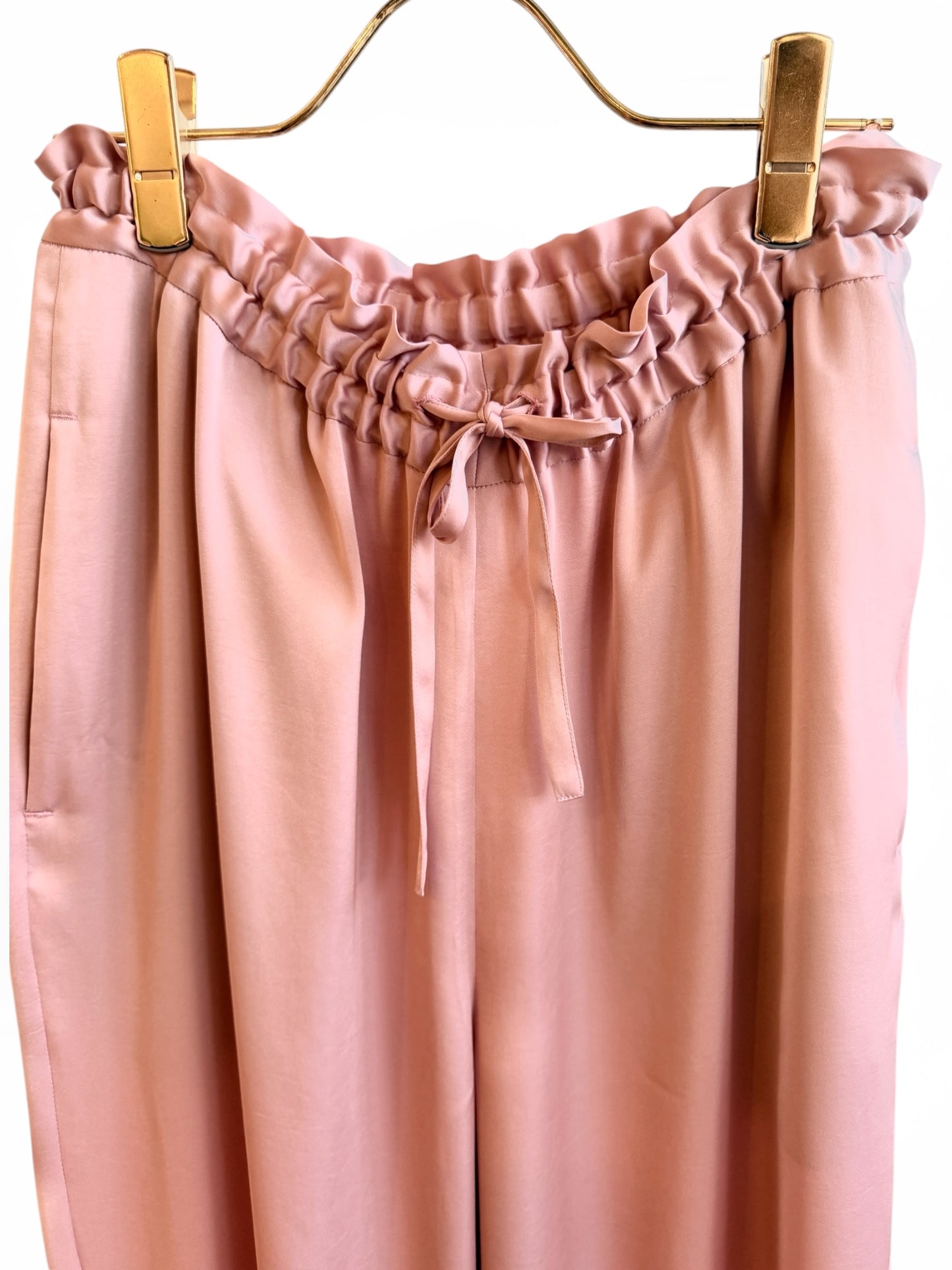VIN SATIN DRAW-CORD PANTS