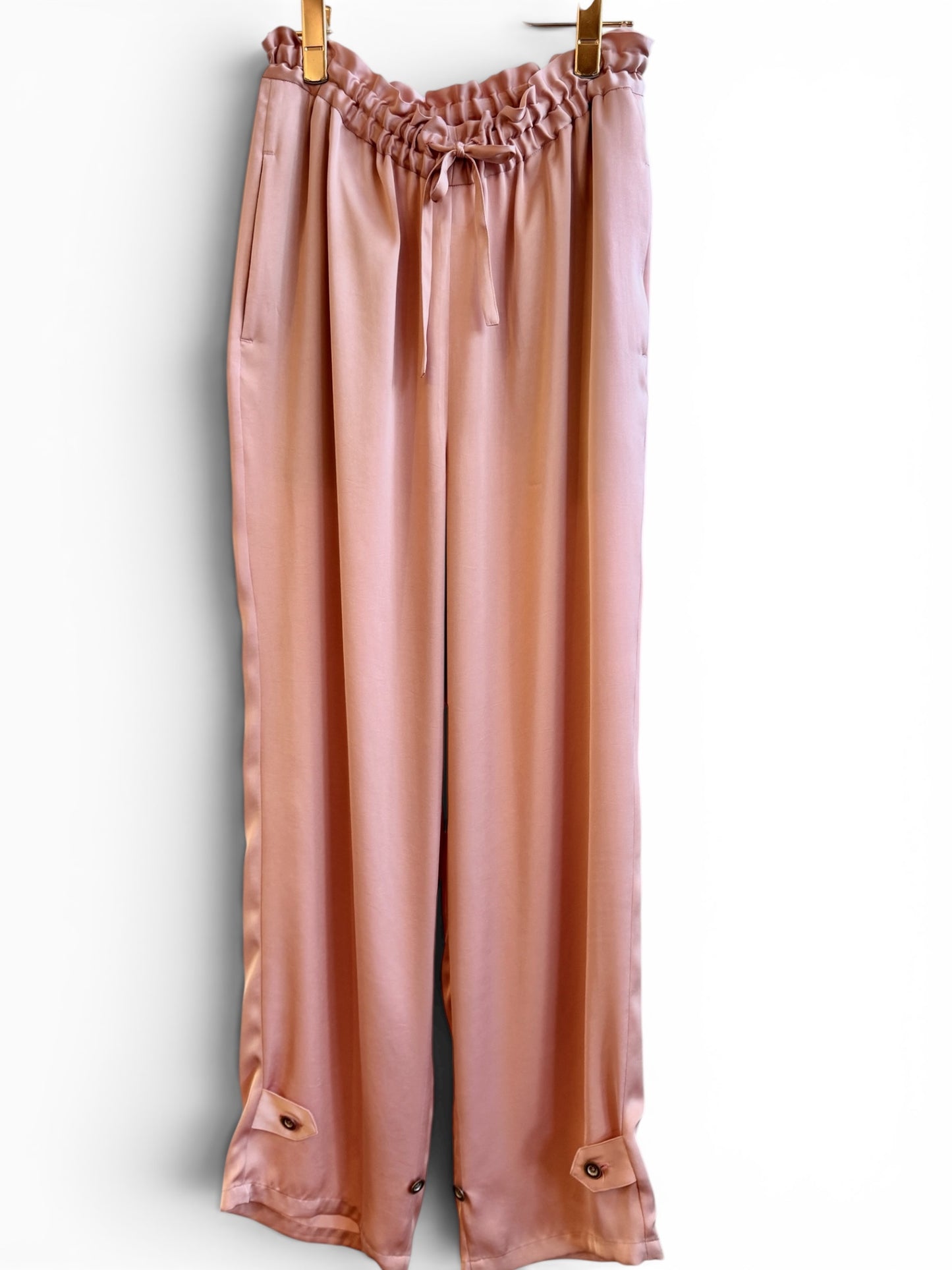 VIN SATIN DRAW-CORD PANTS