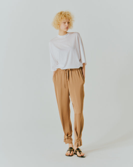 VIN SATIN DRAW-CORD PANTS