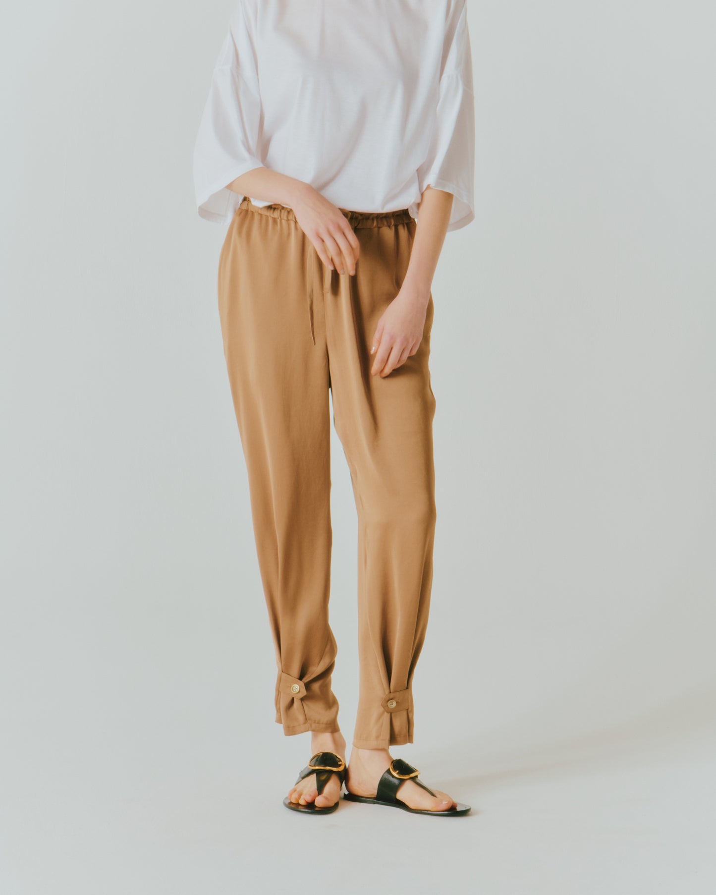 VIN SATIN DRAW-CORD PANTS