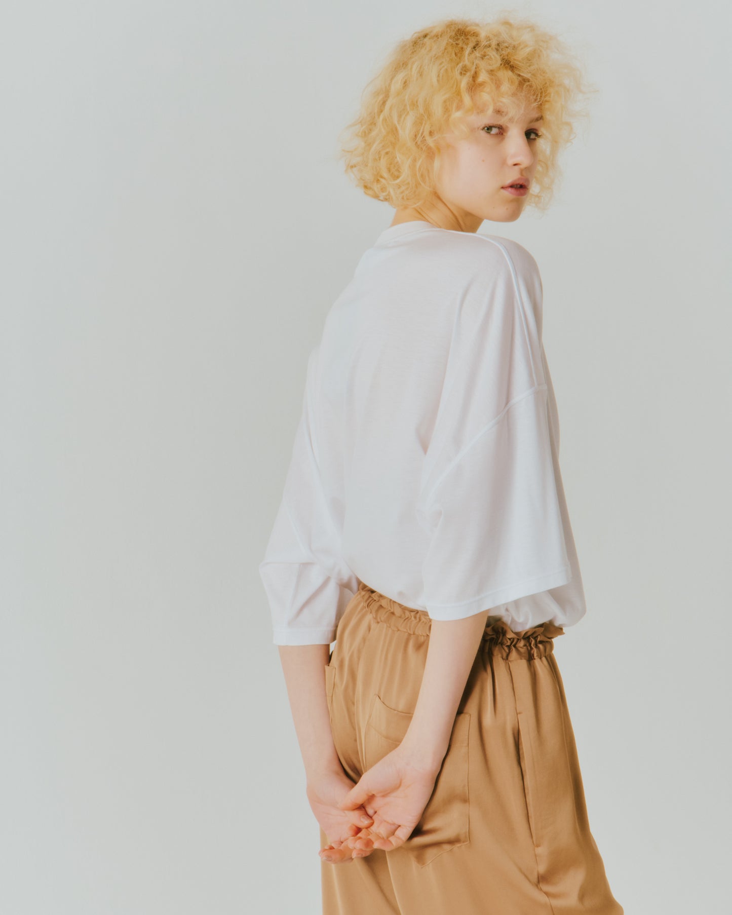 VIN SATIN DRAW-CORD PANTS