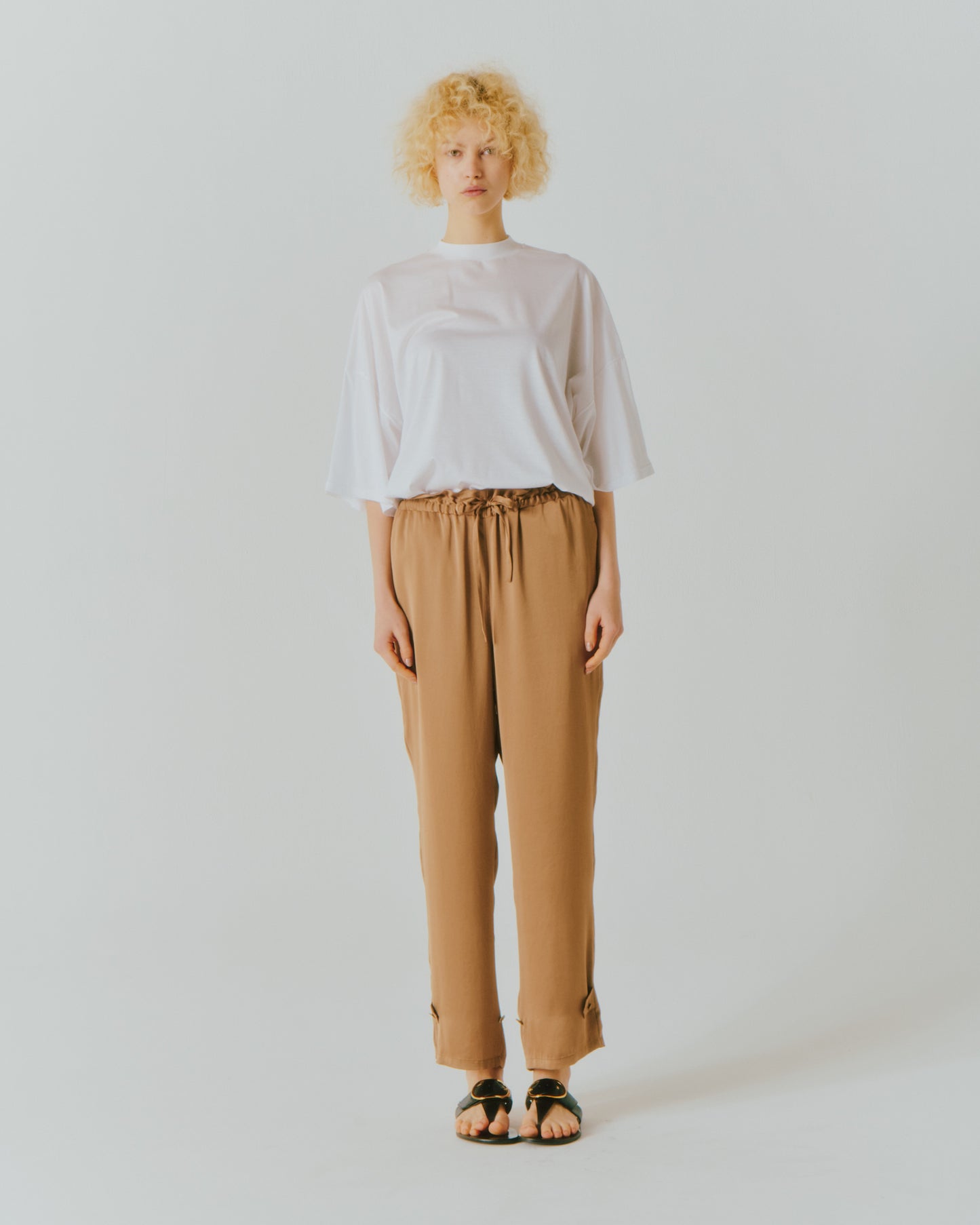 VIN SATIN DRAW-CORD PANTS
