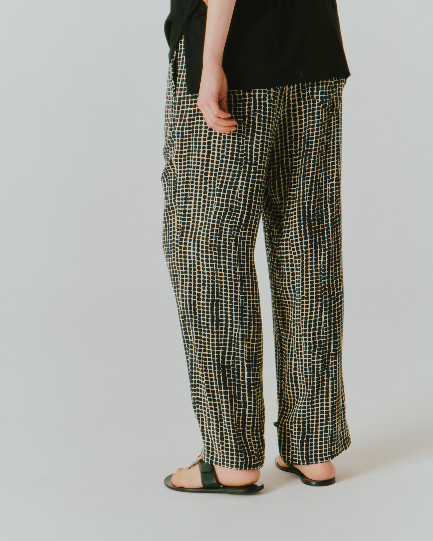 RYN PRINT DRAW-CORD PANTS