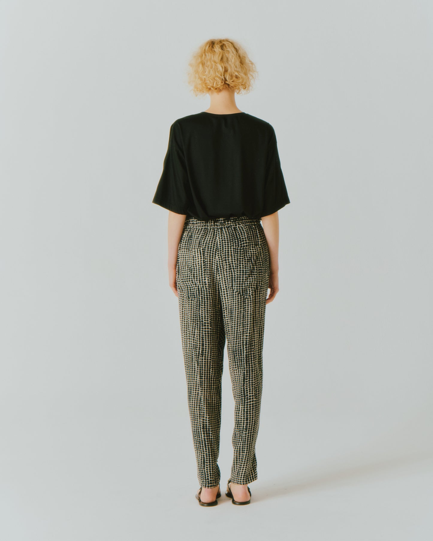 RYN PRINT DRAW-CORD PANTS