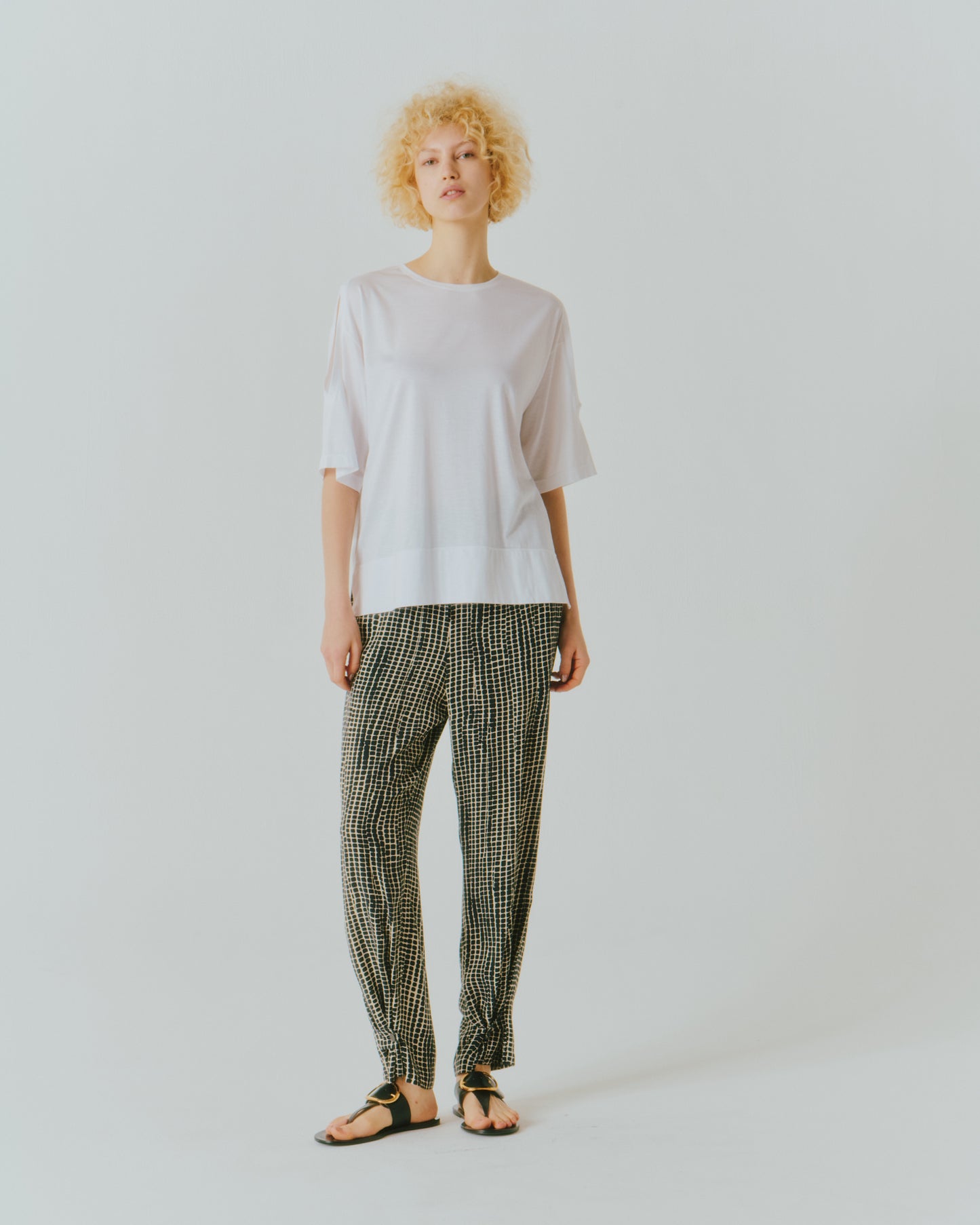 RYN PRINT DRAW-CORD PANTS