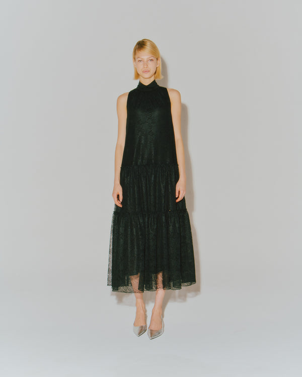 【予約商品】TRICOT LACE TIERED DRESS