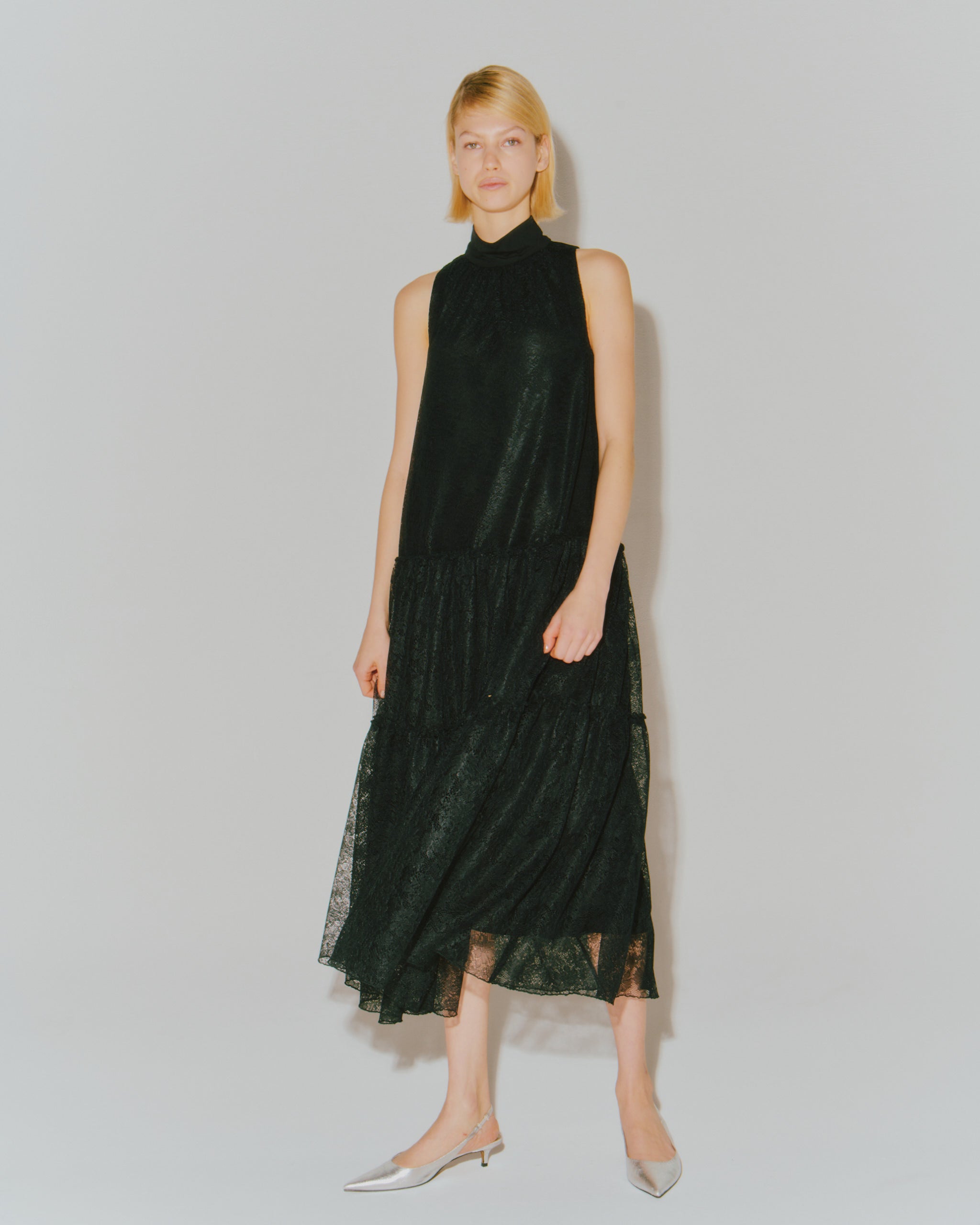 TRICOT LACE TIERED DRESS – Room no.8 ONLINE SHOP
