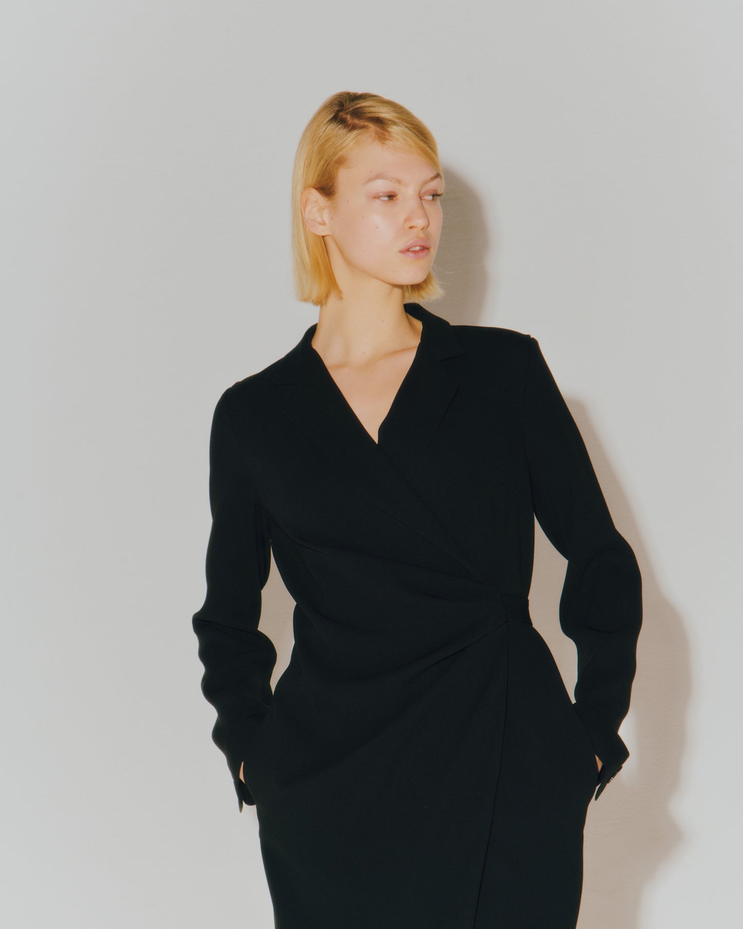 GEORGETTE WRAPPED DRESS