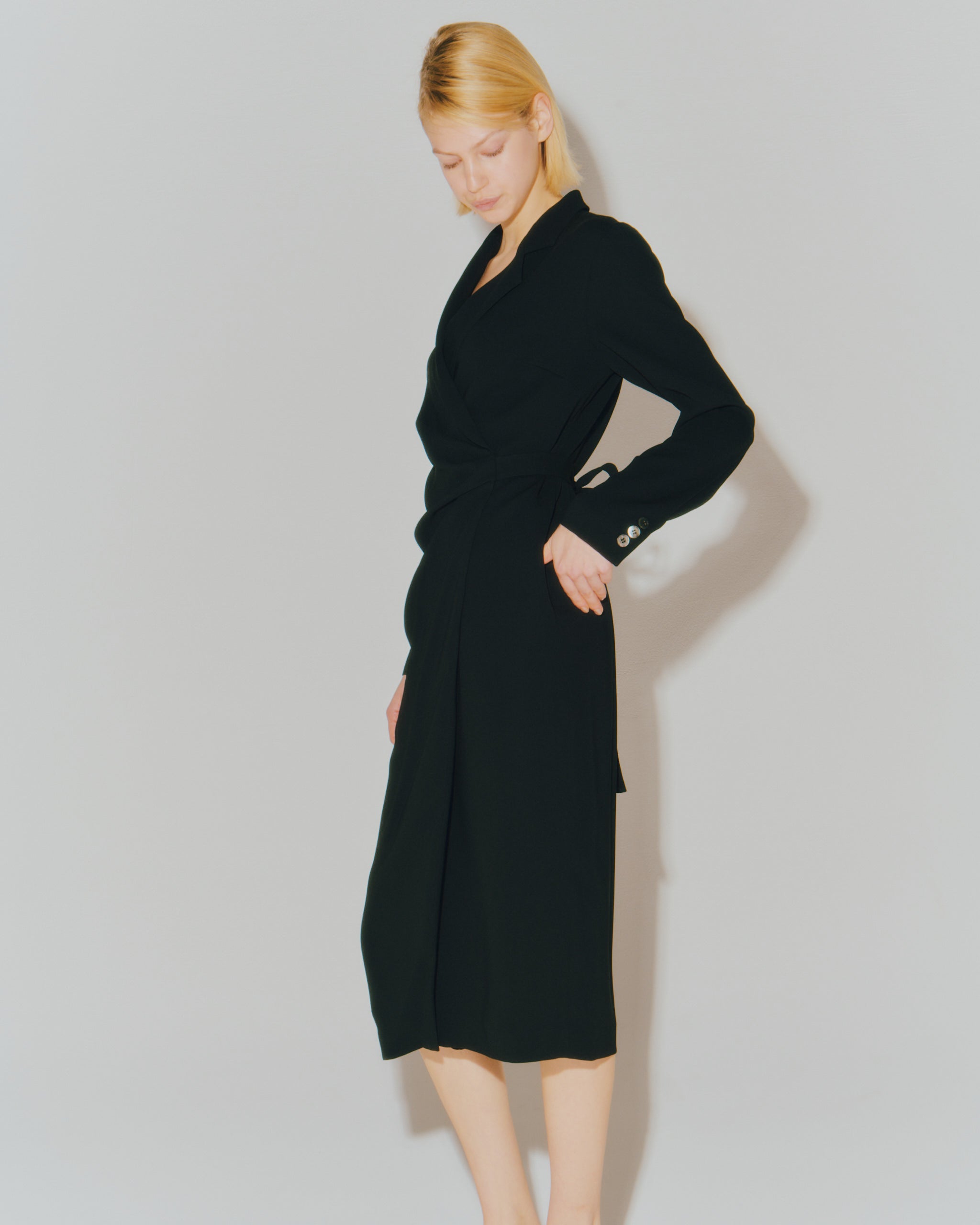 GEORGETTE WRAPPED DRESS – Room no.8 ONLINE SHOP