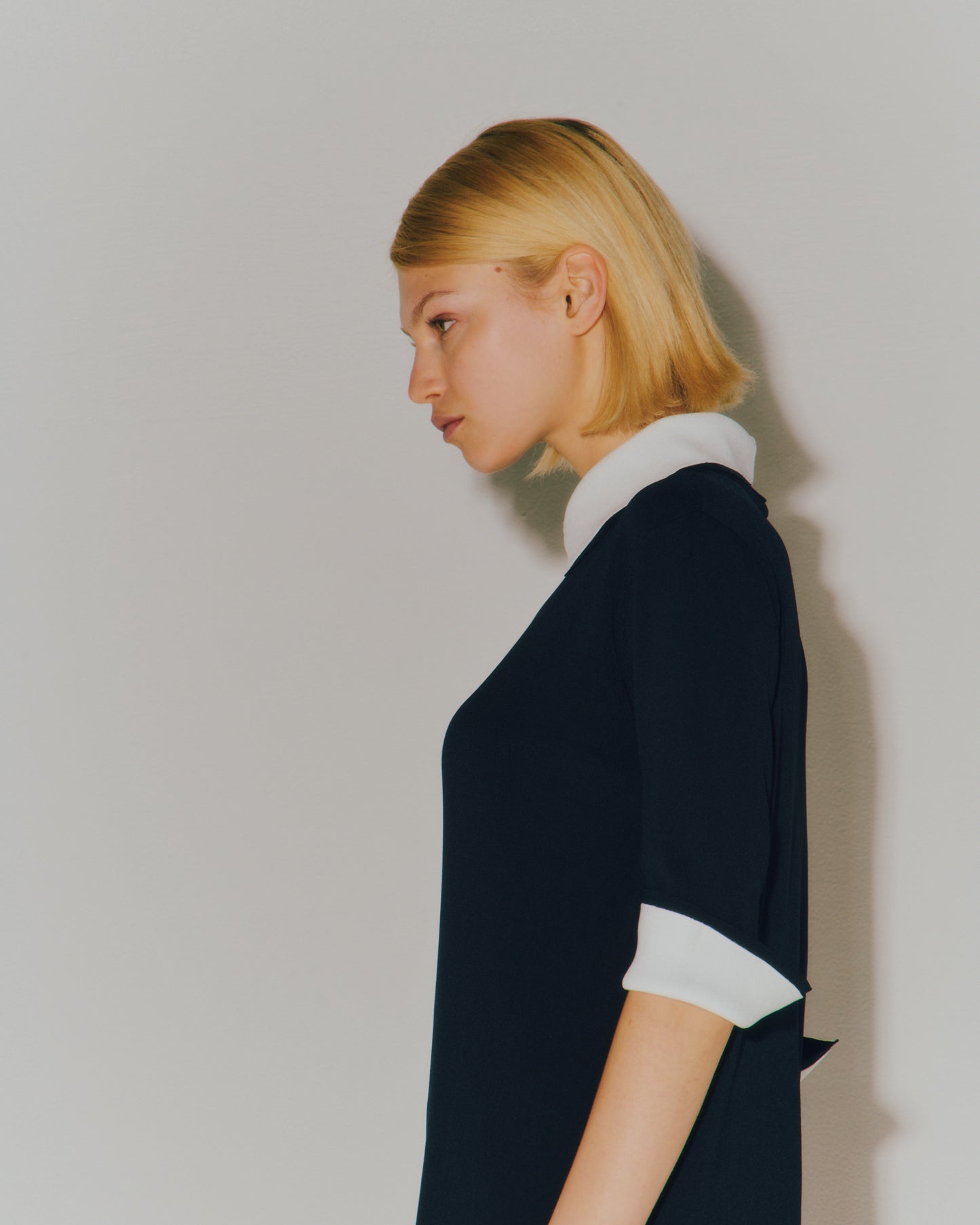 NEEDLE BI-COLOR HALF/S DRESS