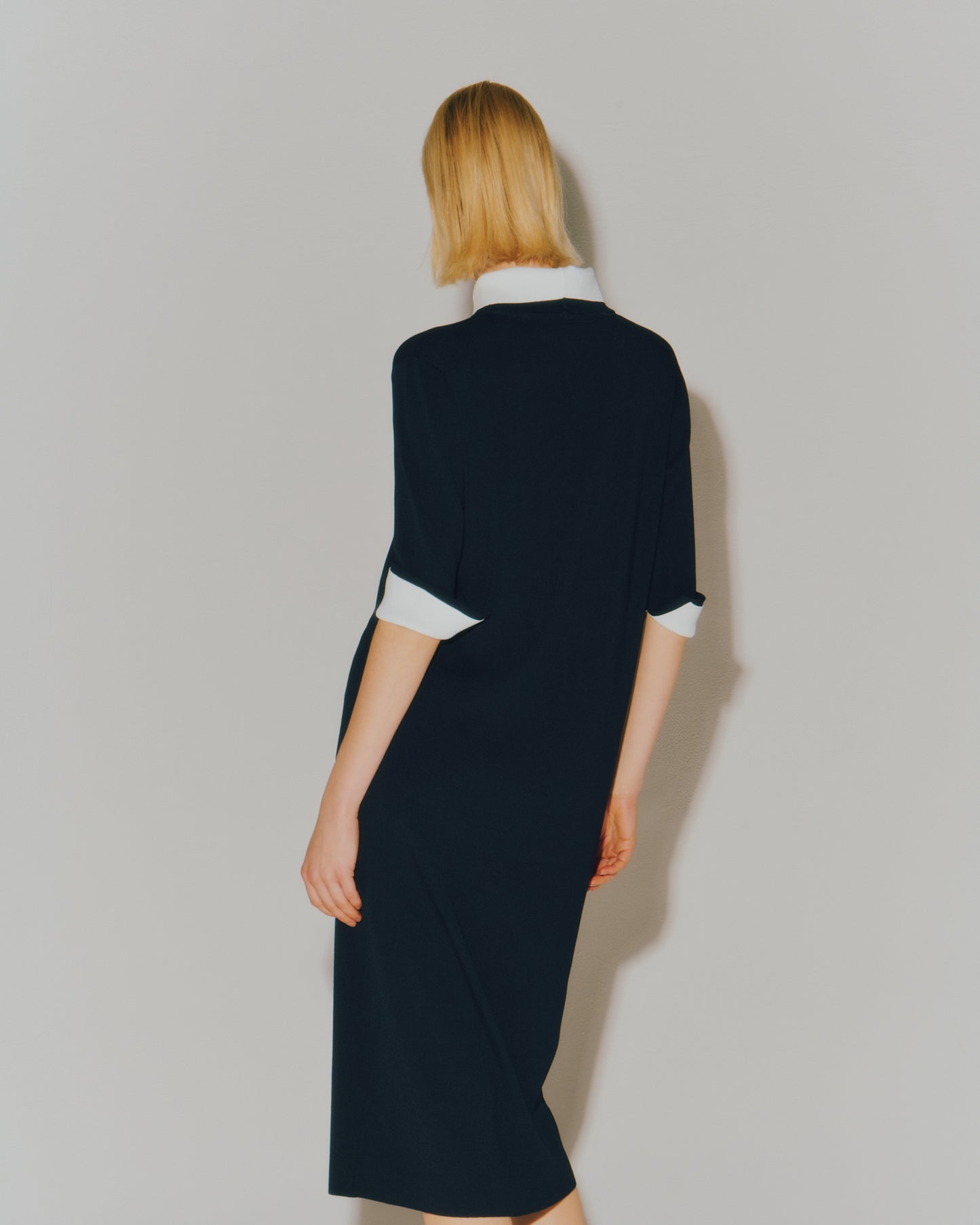 NEEDLE BI-COLOR HALF/S DRESS