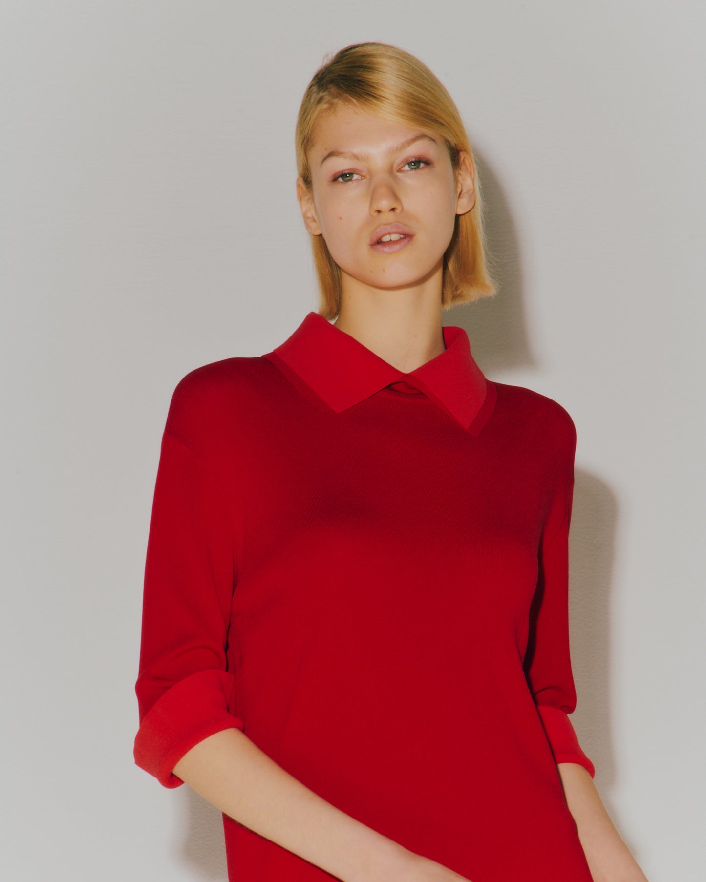 NEEDLE BI-COLOR HALF/S DRESS