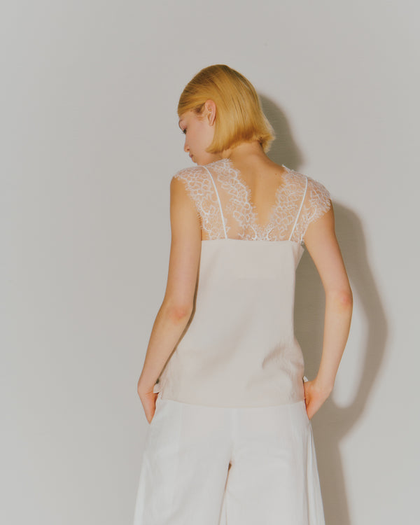 VIN-SATIN WITH LACE CAMI