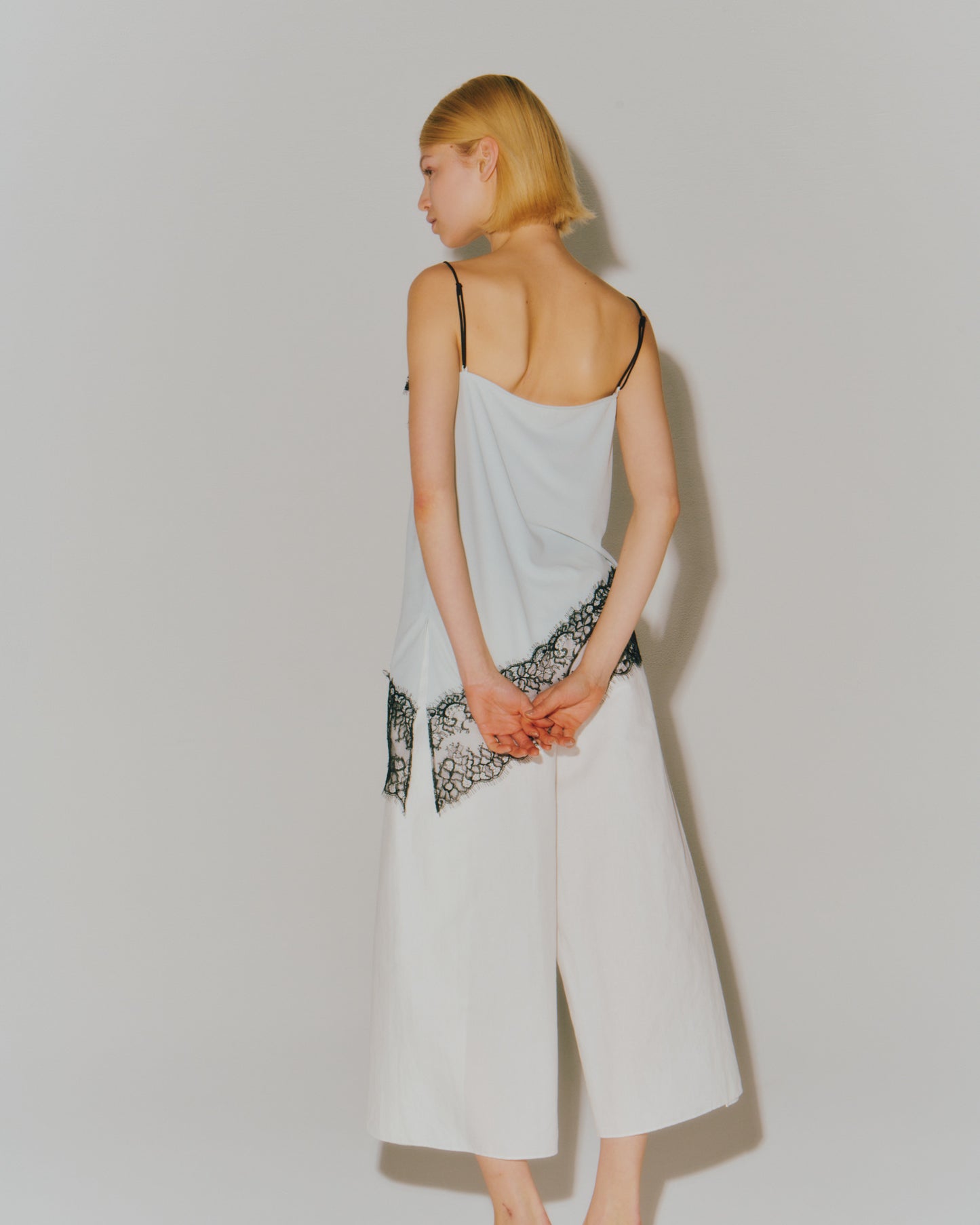 TRICOT WITH LACE CAMI