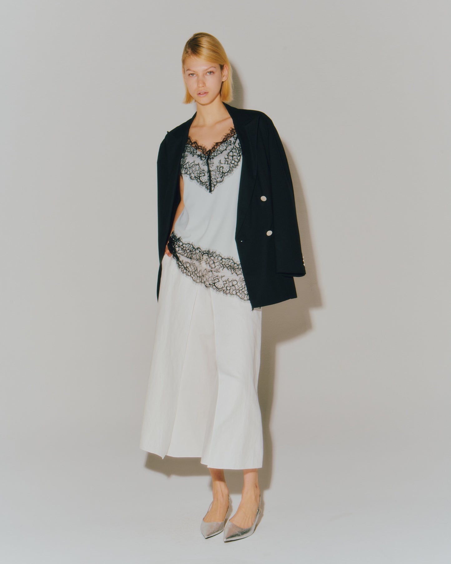 TRICOT WITH LACE CAMI