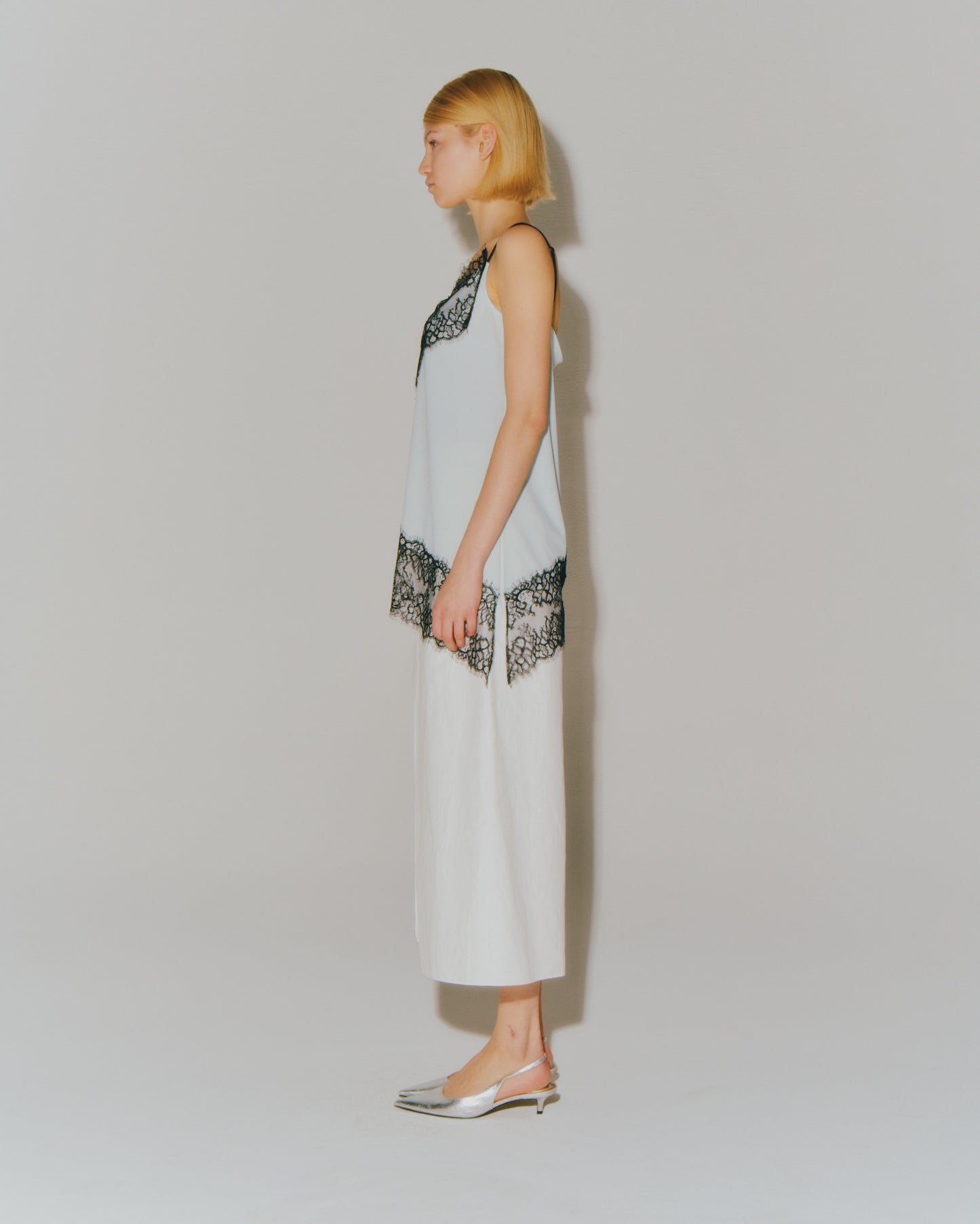 TRICOT WITH LACE CAMI