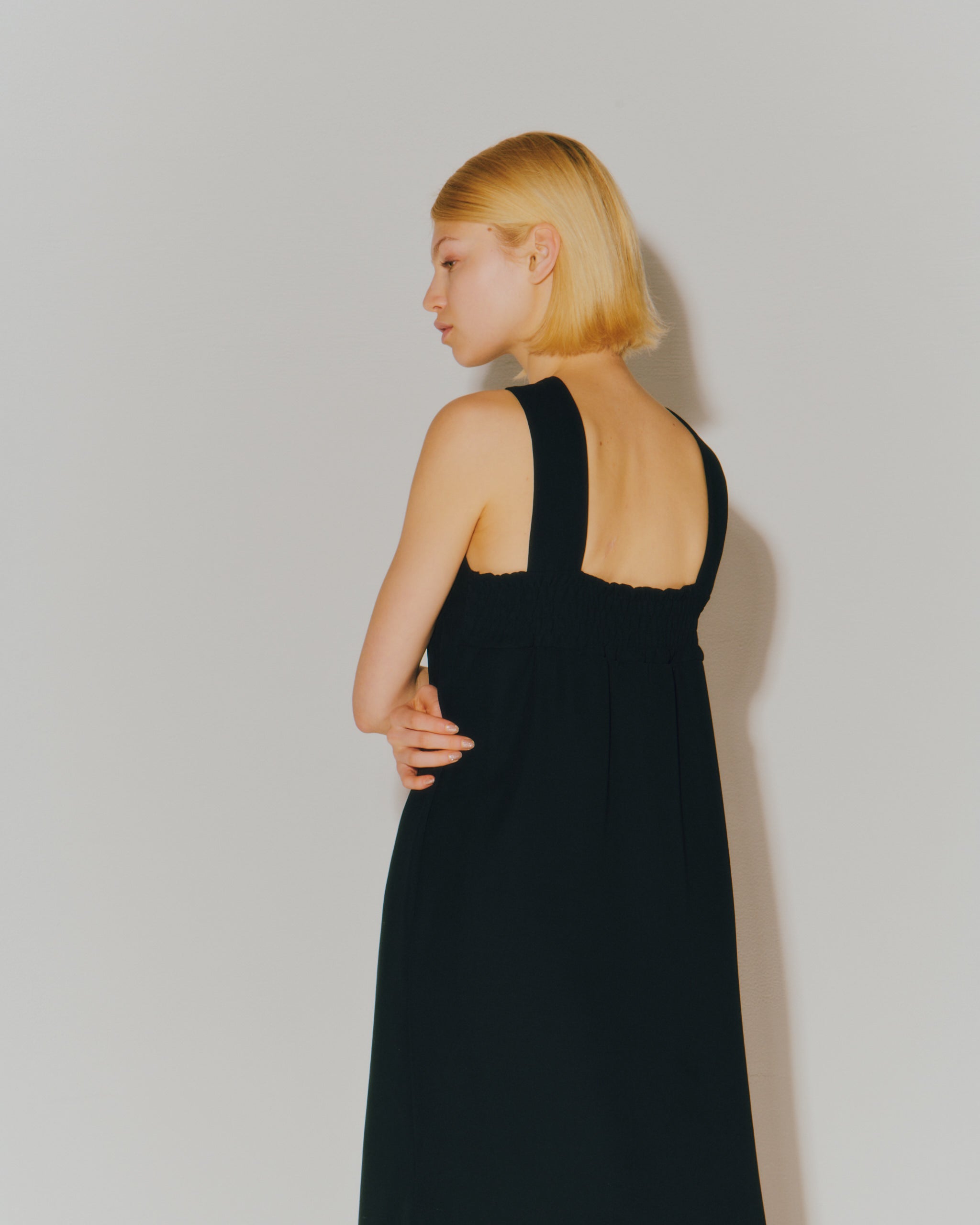 W-SATIN CROSS DRESS – Room no.8 ONLINE SHOP
