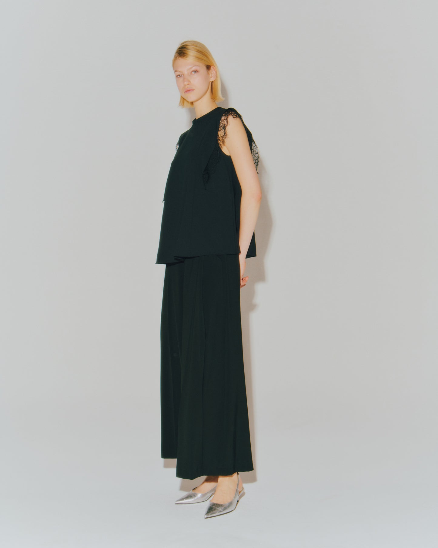 LIGHT GEORGETTE WITH LACE TOPS