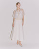 SEE-THROUGH DRAPE GATHER C/GN
