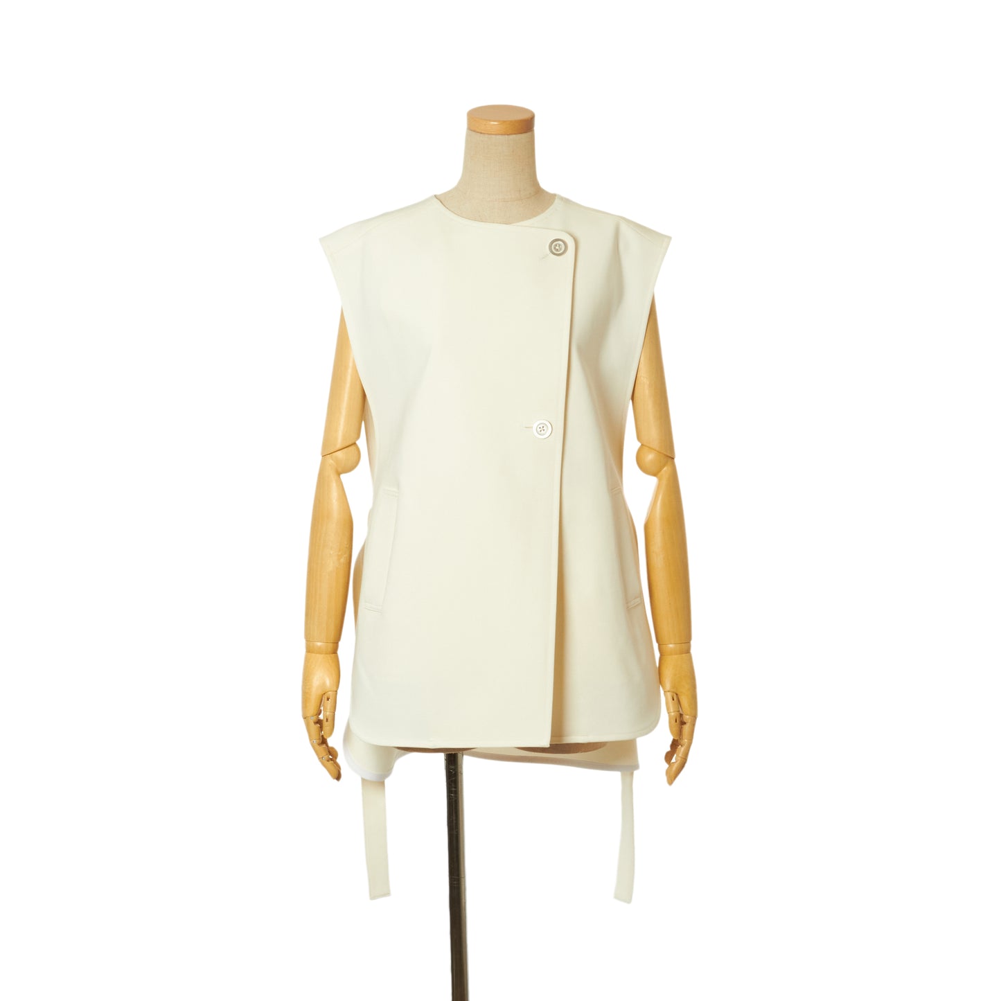 CAMELLIA RIB BELTED GILET