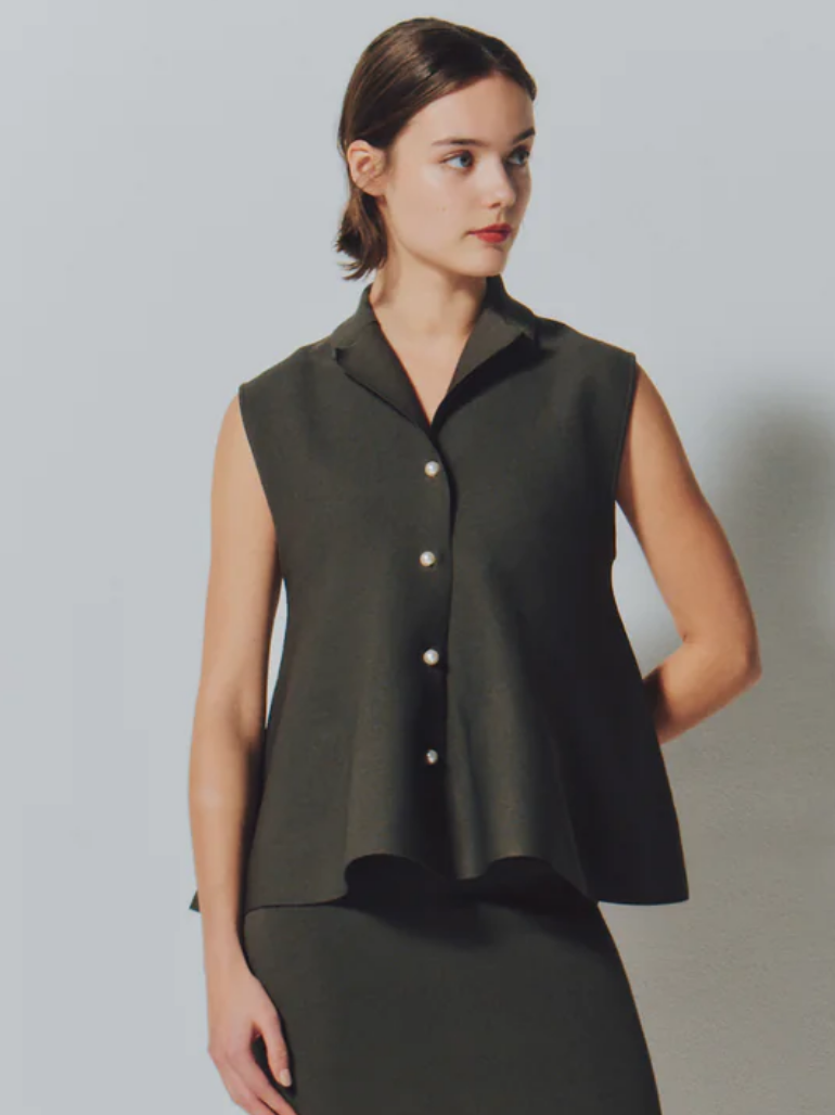 H/MILANORIB PEARL/B GILET