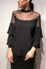 【LAST ONE】DOT LACE DOUBLE SLEEVE TOPS