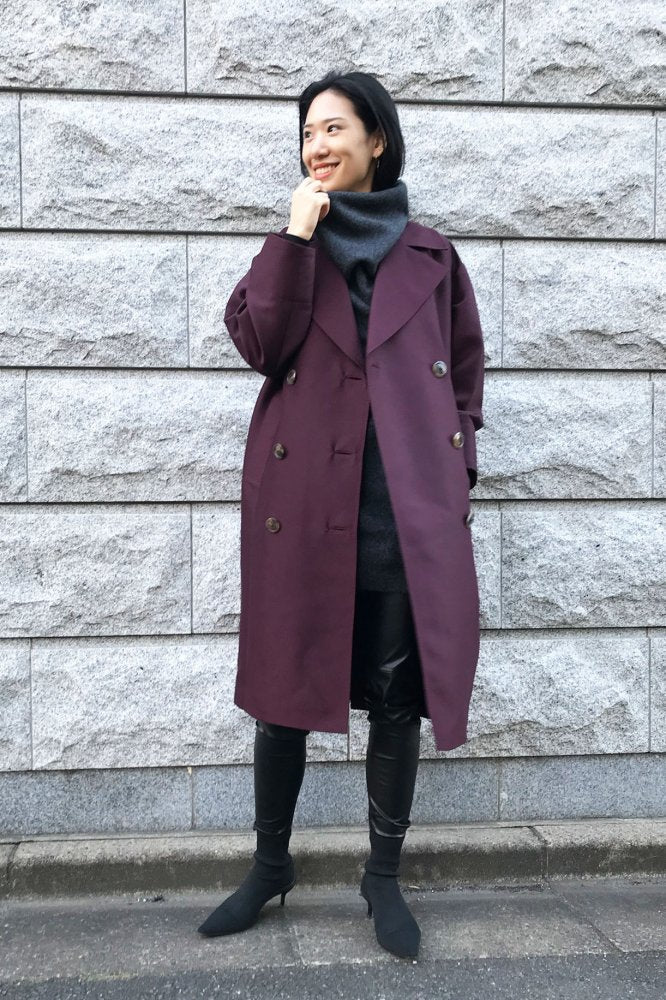 【LAST ONE】SILK/WOOL 6BW BIG/S COAT