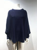 GARTER RIB PONCHO TOP
