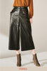 F/LEATHER  CULOTTES PANTS