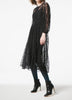 FLOWER-LACE TRIMING GATHER DRESS