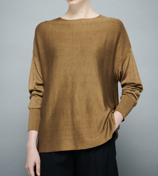 SILK VERTICAL DOLMAN KNIT