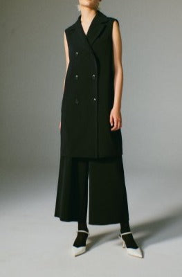 DOUBLE CLOTH SEMI-WIDE PANTS