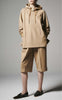 【LAST ONE】INLAY SIDE/SNAP HOODED TOPS