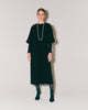 GEORGETTE GATHER RIB DRESS
